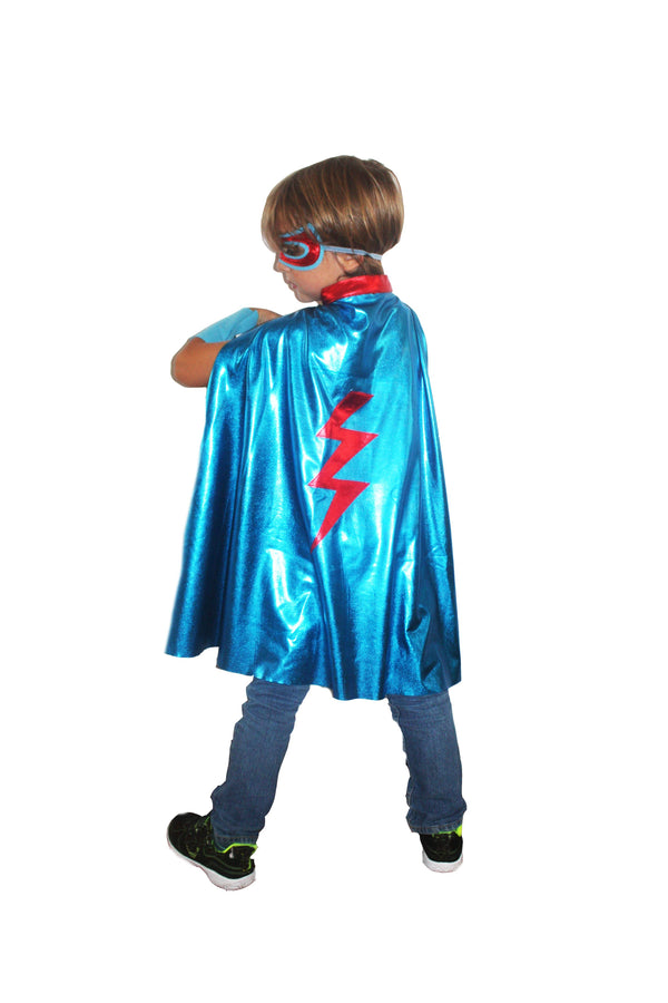 Set di costumi da supereroe blu