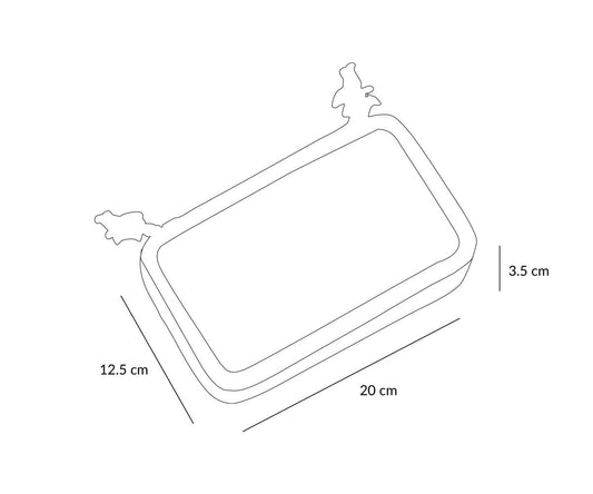 Estuche para lápices de coche de doble compartimento