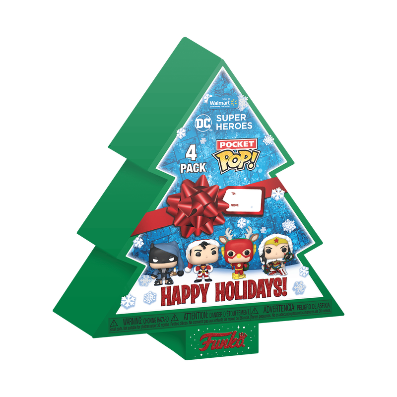 Figuras Pop de bolsillo de DC Comics. paquete de 4