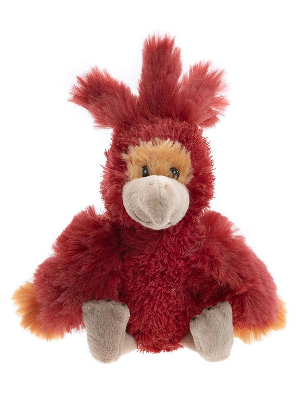 Pluche knuffel van een vuurvogel