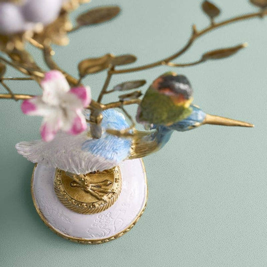 Lámpara de araña de garza