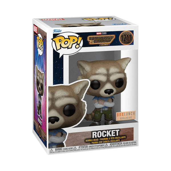 Funko Pop! Rocket avec Bras Croisés (SE) – Marvel