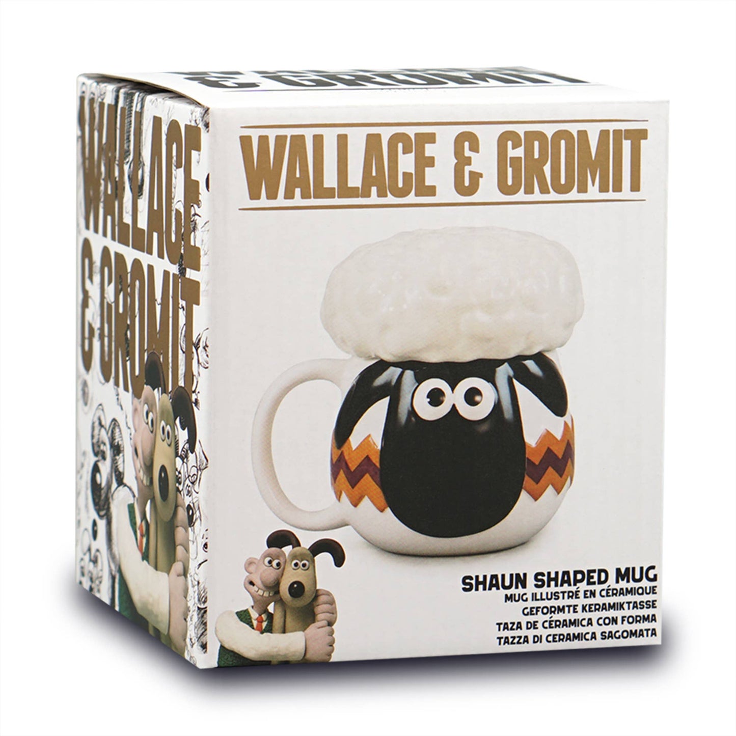 Mug 3D avec couvercle Wallace & Gromit - Shaun