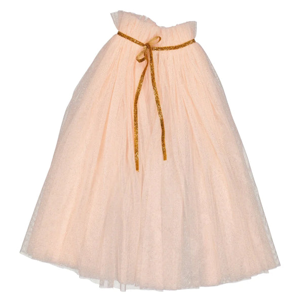 Capa Princesa - Rosa Claro com Bolinhas Douradas