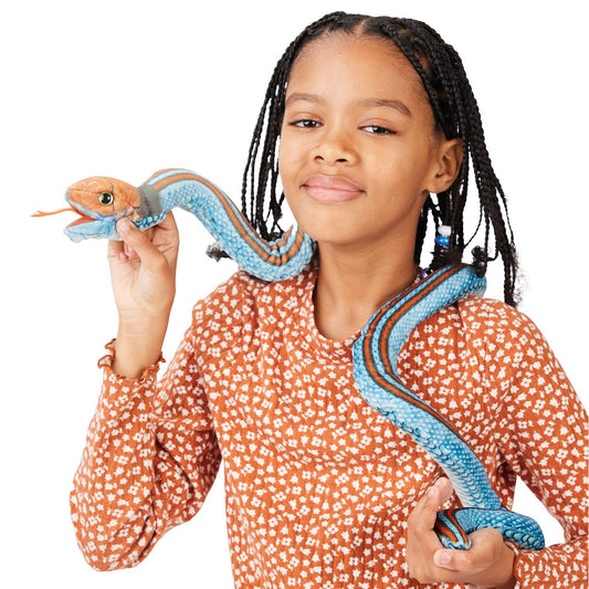 Marionnette à main San Francisco Jarter Snake 3210/Jarter Snake Folkmanis réaliste