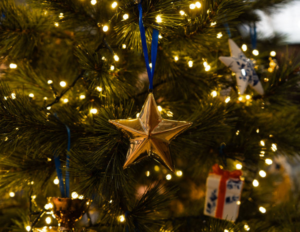 Décoration de Noël Étoile Dorée