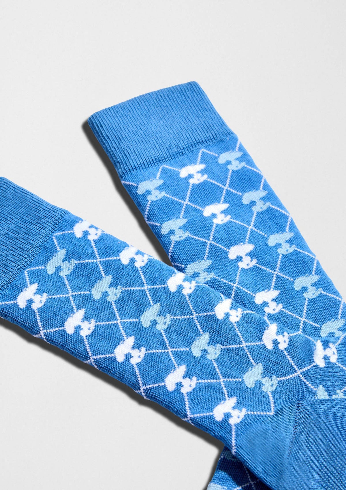 Motif BeSnoopy - Chaussettes 100 % coton biologique: Azul / 36/40