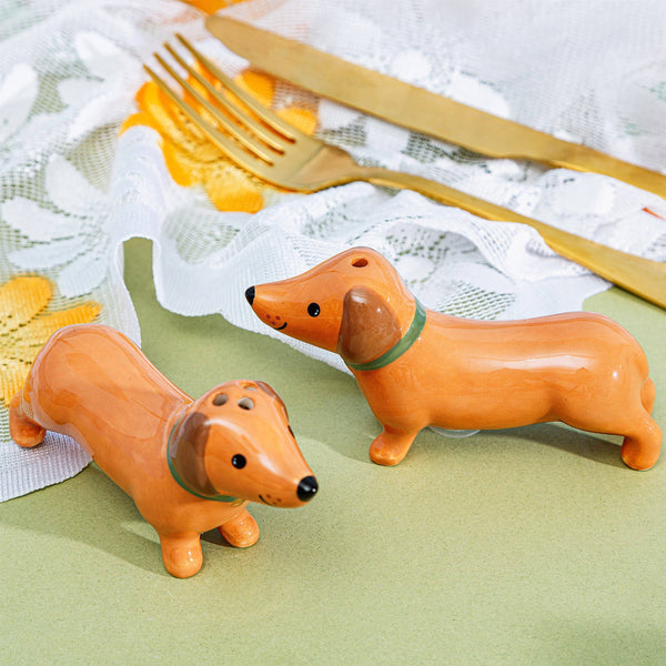 Salt and Pepper Dachshunds