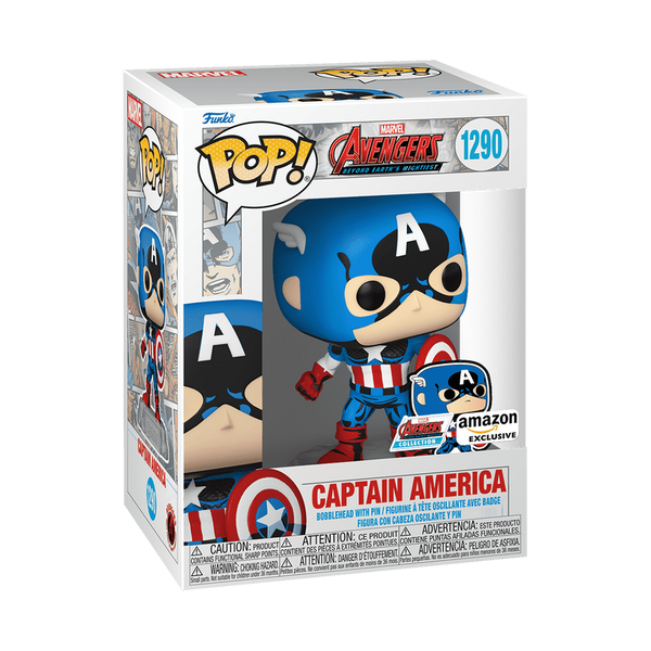 Funko Pop! Captain America avec Pin's