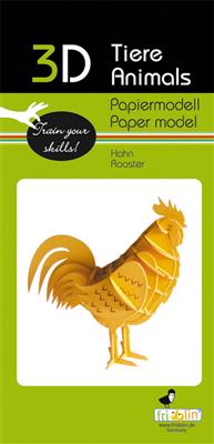 Modelo de papel 3D - Gallo