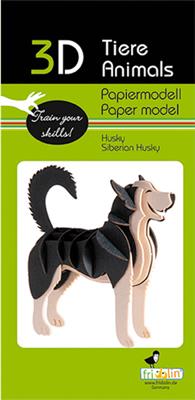 3D-papieren model - Husky