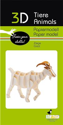 Modelo de papel 3D - Cabra