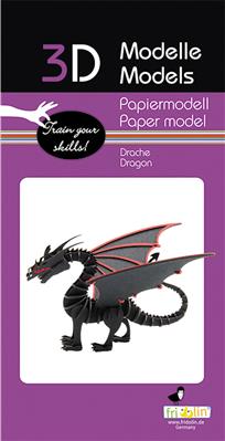 Modello di carta 3D - Drago