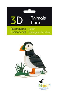 Modelo de papel 3D - Frailecillo