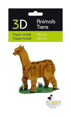 Modelo de papel 3D - Alpaca
