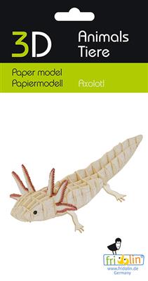 Modelo de papel 3D - Ajolote