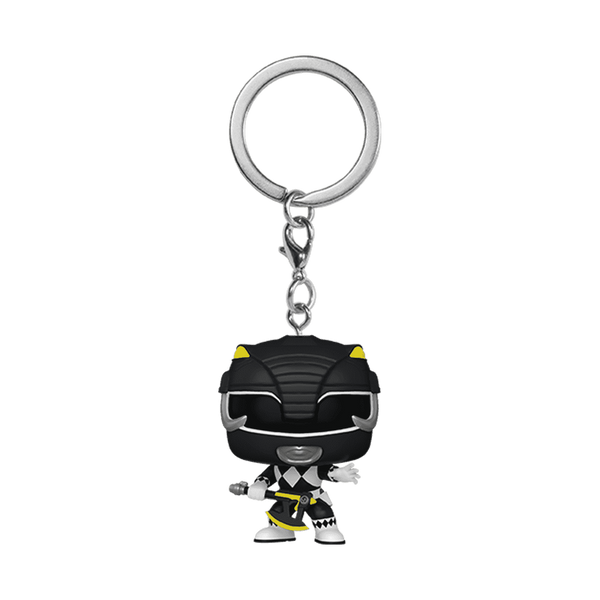 Ranger Noir Pop! Keychain Power Rangers 30th porte-clés Pocket POP! Vinyl Black Ranger 4 cm