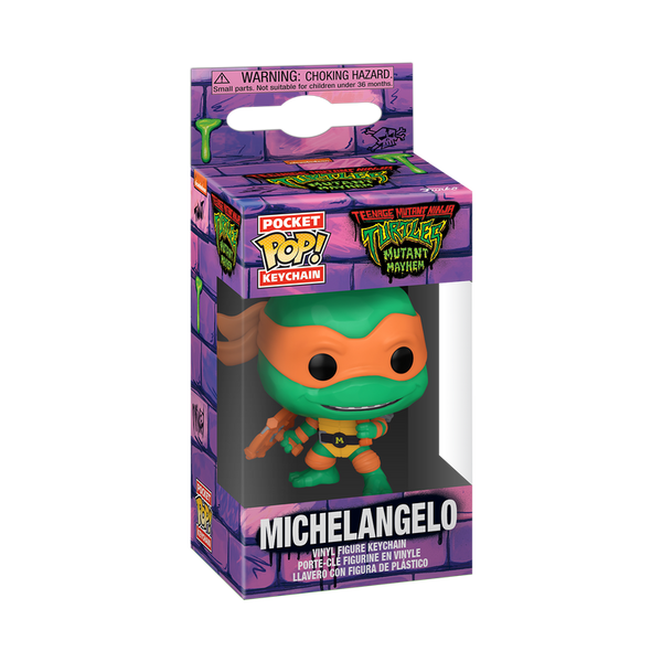 pop keychain michelangelo mutant mayhem