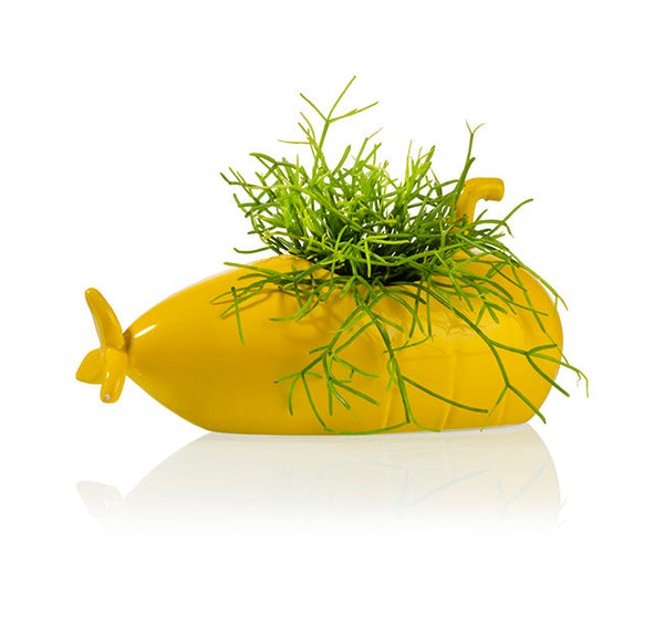 Submarine Planter Medium Yellow
