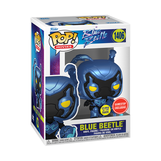 pop blue beetle crouching glow 1406