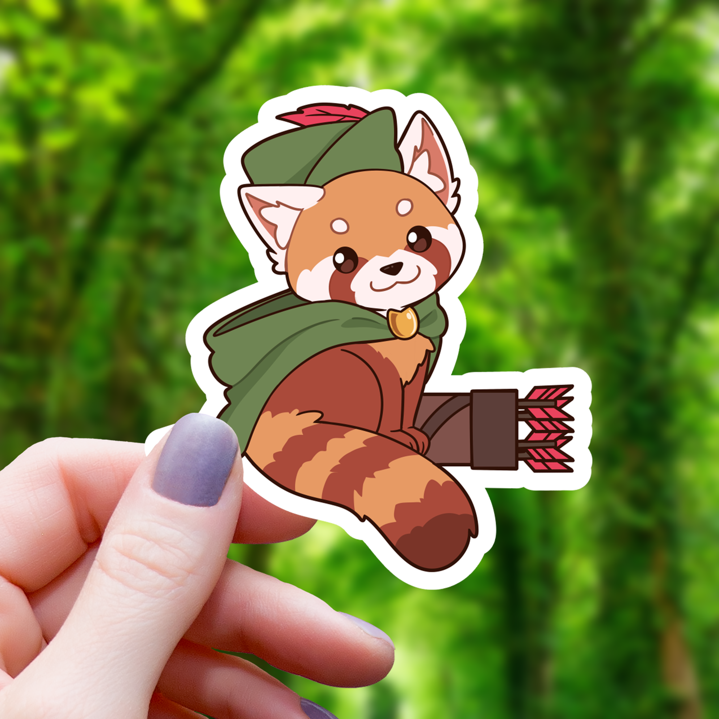Pegatina de Red Panda Ranger para TTRPG