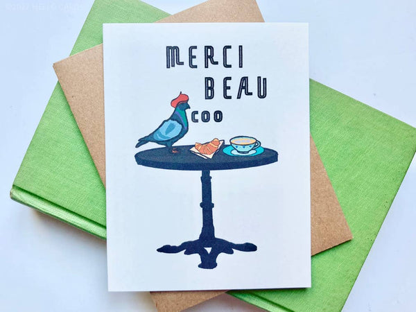 Biglietto di ringraziamento "Grazie Beau Coo"