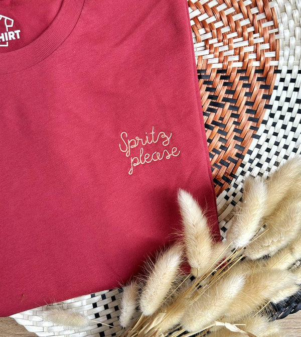 T-shirt Brodé Spritz Please - t-shirt brodé Juste un T-shirt