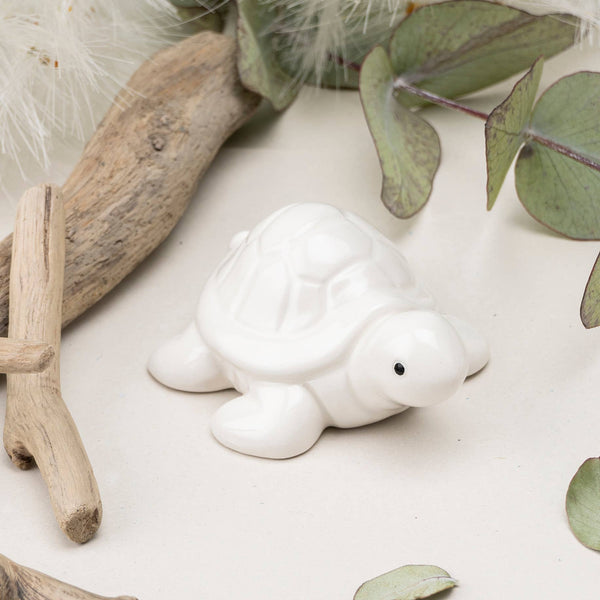 Figurine en céramique Tortue Porte-bonheur