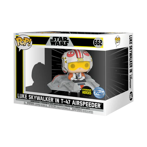 ¡Estallido! Paseos en el Super Deluxe Luke Skywalker en el T-47 Airspeeder