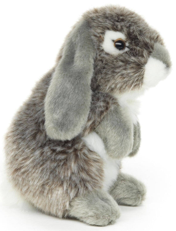 Lapin Bélier, debout (gris) - peluche Uni Toys