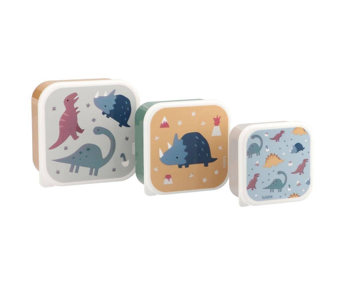 3 Dinosaur World Snack Boxes