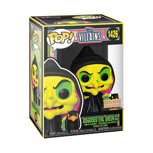 Pop! & Buddy Witch Queen Dinguisé with Raven (Black Light)