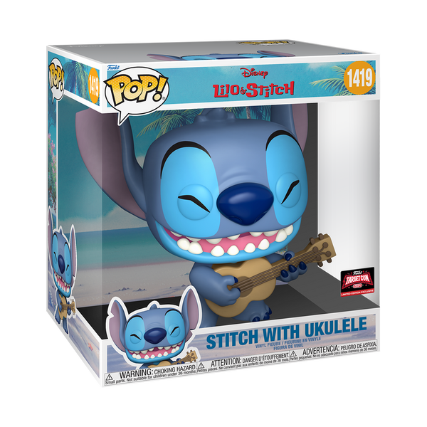 Funko Pop! Jumbo Stitch avec Ukulele – Lilo et Stitch