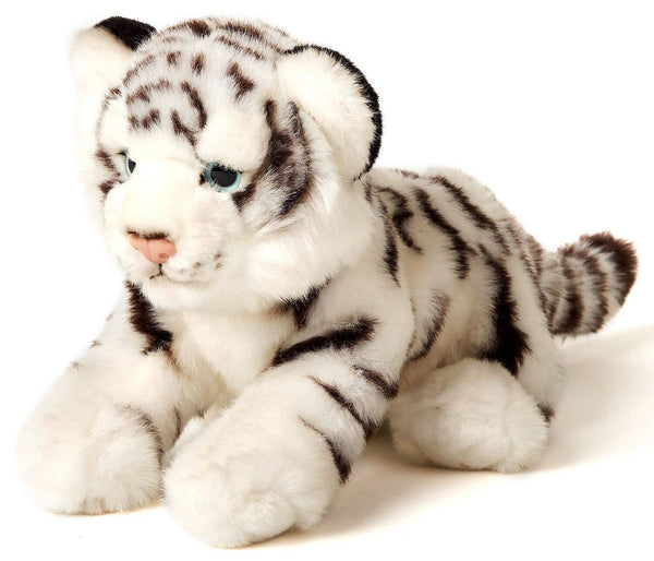 Bébé tigre blanc, assis, 20 cm (hauteur), peluche Uni Toys