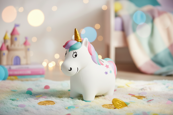 Salvadanaio unicorno