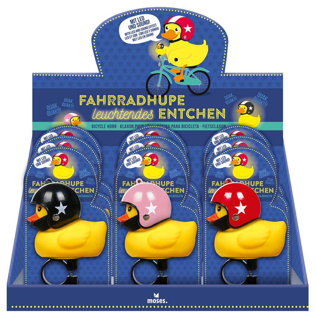 Duck with Motorcycle Helmet