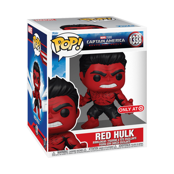 pop super red hulk retro comic deco 1338