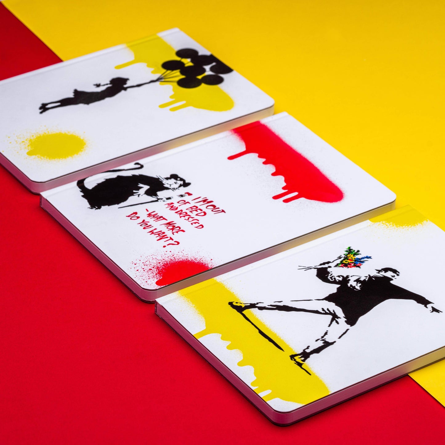 Stone Paper A5 Graffiti Banksy Notebook - Flying Girl