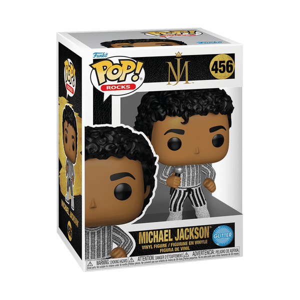 pop michael jackson rock with you glitter 456