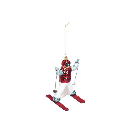 Skier Christmas Ball