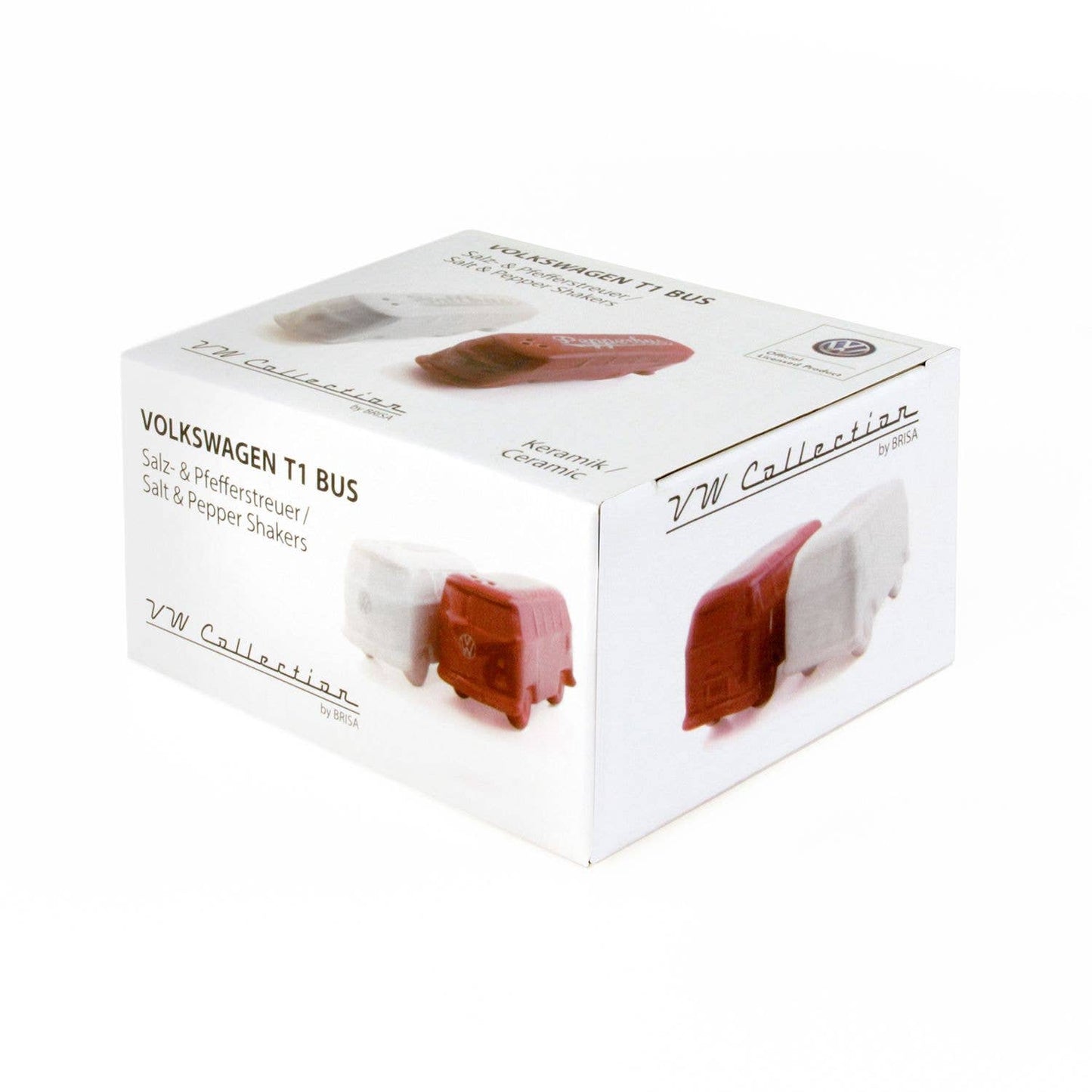 Salt & Pepper VW T1 Bus Red & White