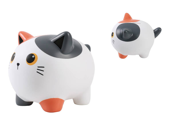 Tirelire chat orange