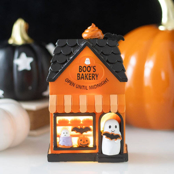 Décoration lumineuse LED d'Halloween « Boo's Bakery »