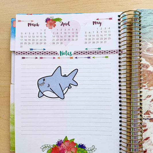 Pegatina del gran tiburón blanco