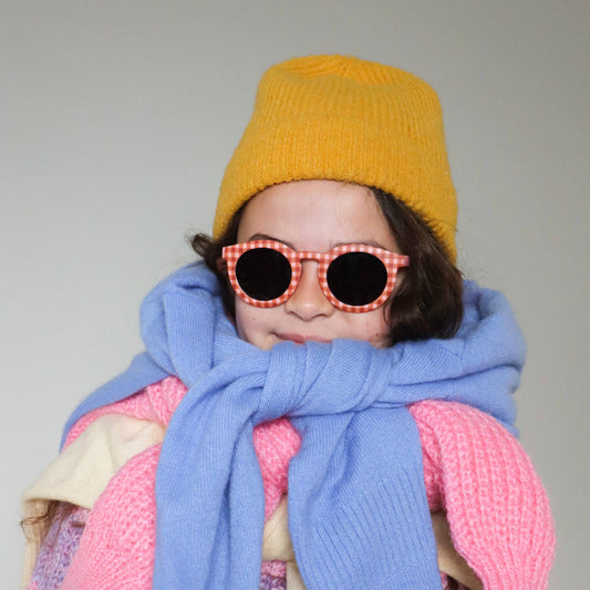Occhiali da sole per bambini - CAT 3 - Quadretti rosa