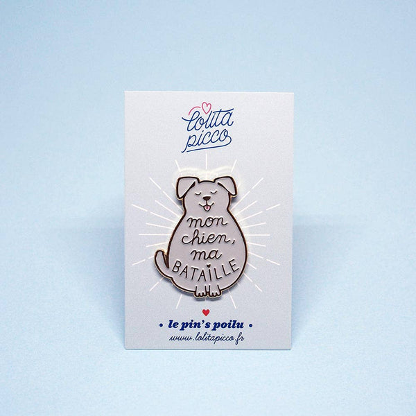Pin "Mi perro, mi batalla"