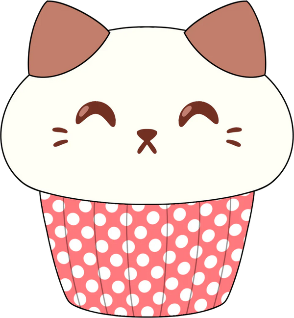 Peluche a forma di cupcake di Kitty
