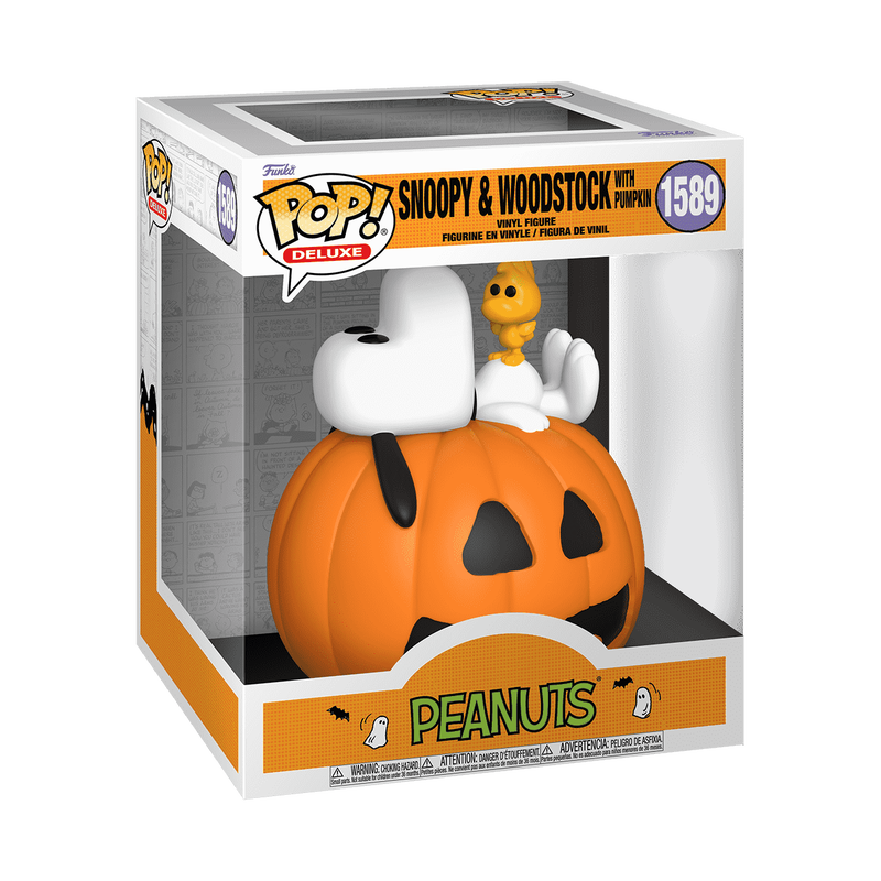 Pop! Deluxe Snoopy y Woodstock con Calabaza