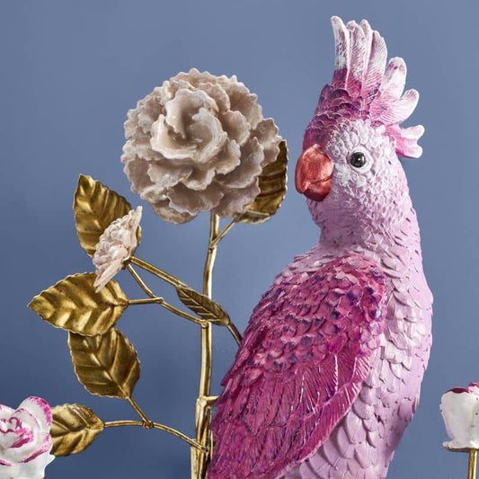 Aplique de pared Parrot, naranja/rosa