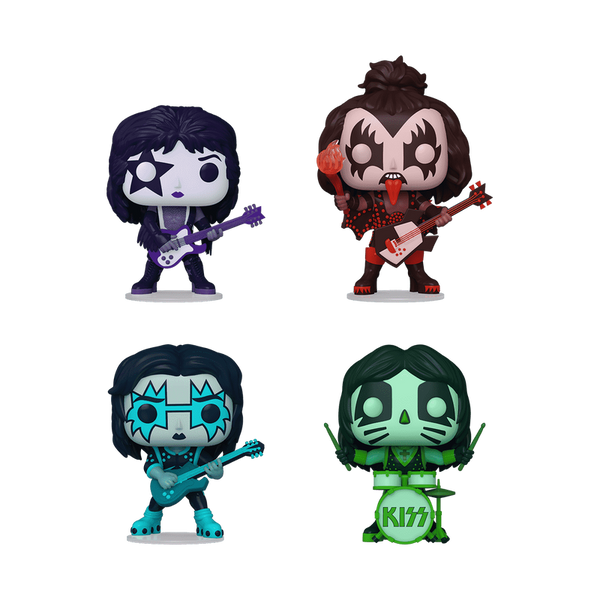 Funko Pop! KISS (Color Spotlight) 4-Pack